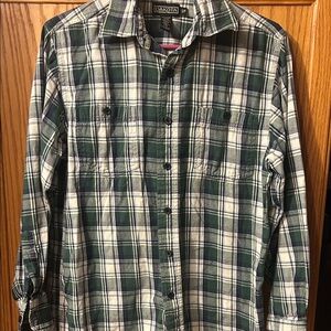 Dakota Green Plaid Casual Men's Shirt